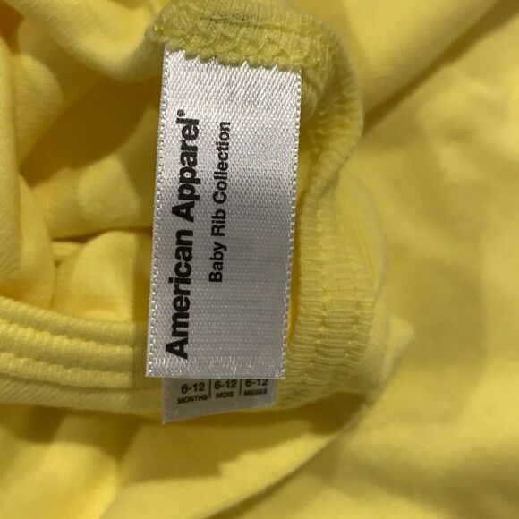 American Apparel Rib Baby collection Yellow/Grey 2 pack - Picture 3 of 4